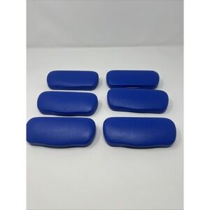 6 NEW Bright Blue Hardshell Eyeglass Sunglass Case